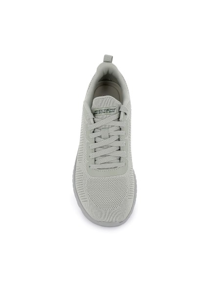 Sneakers cordones mujer malla knit verde claro