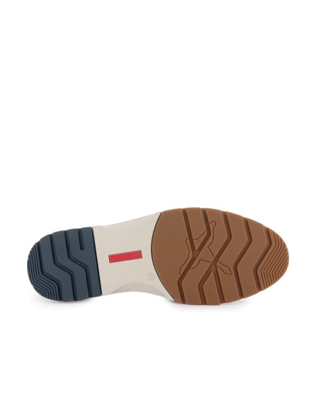 Zapato de cordones piel combinada hombre cuero