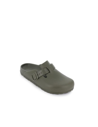 Sandalia cerrada hebilla y suela EVA mujer verde