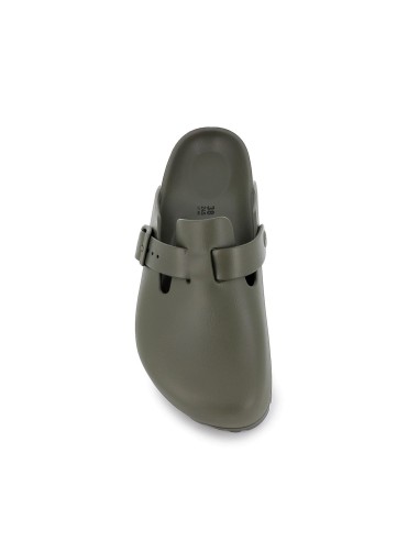 Sandalia cerrada hebilla y suela EVA mujer verde