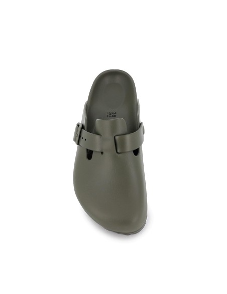 Sandalia cerrada hebilla y suela EVA mujer verde