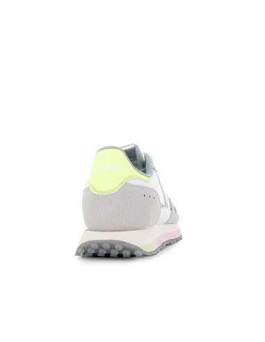 Sneakers detalles contraste serraje y nylon cordones mujer gris Gris