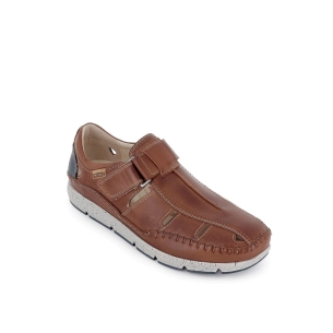 Zapato de verano piel velcro hombre cuero 2