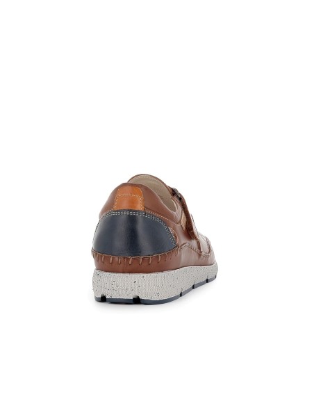 Zapato de verano piel velcro hombre cuero