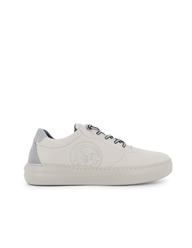 Deportivos piel de estilo casual cordones comodo hombre blanco