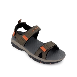 Sandalia memory foam para hombre verde 2