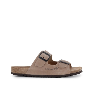 Sandalias BIO hebillas con pala beige hombre Beige