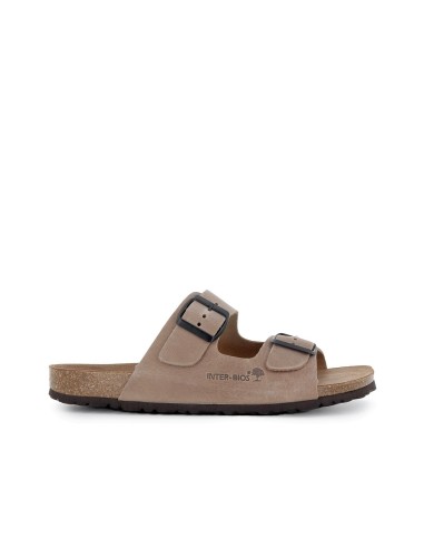 Sandalias BIO hebillas con pala beige hombre Beige