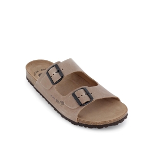 Sandalias BIO hebillas con pala beige hombre Beige 2