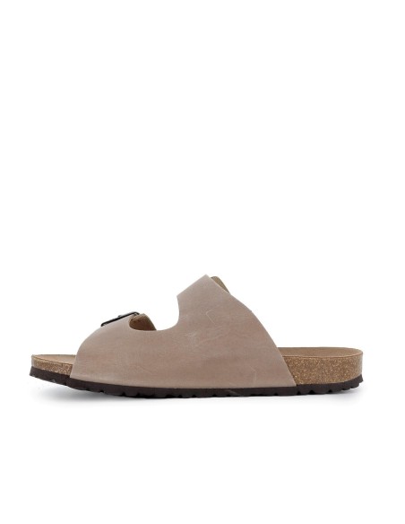 Sandalias BIO hebillas con pala beige hombre Beige