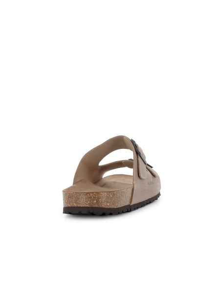 Sandalias BIO hebillas con pala beige hombre Beige