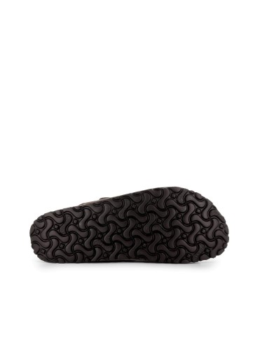 Sandalias hebilla con pala fina marrón hombre Marrones