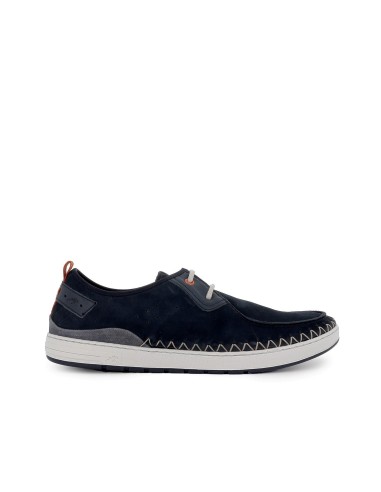 Zapato de cordones diario piel nobuck hombre azul Azul