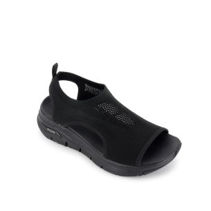 Sandalia deportiva casual vegana y cómoda negra Negro 2