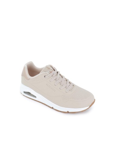 Sneakers cordones mujer camara de aire beige Beige
