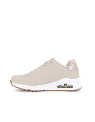 Sneakers cordones mujer camara de aire beige Beige