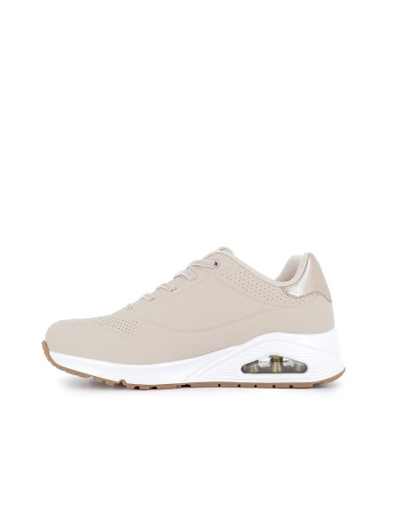 Sneakers cordones mujer camara de aire beige Beige