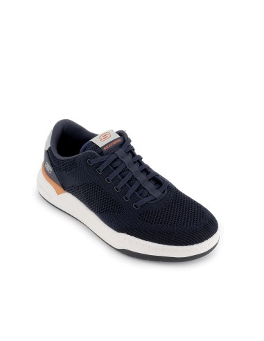 Zapatillas casuales malla knit azul hombre Azul