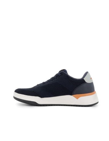 Zapatillas casuales malla knit azul hombre Azul