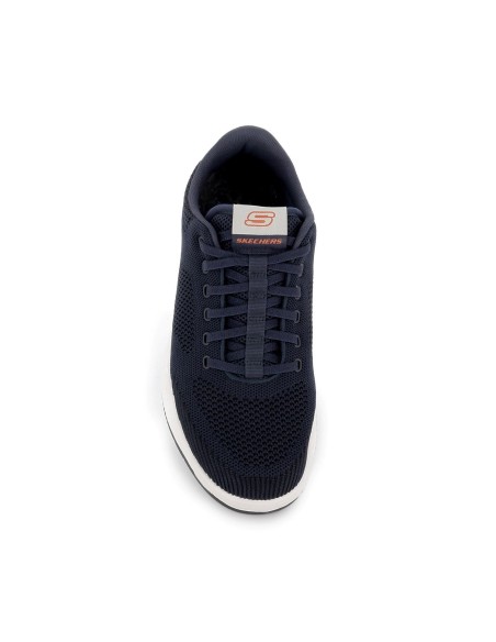 Zapatillas casuales malla knit azul hombre Azul