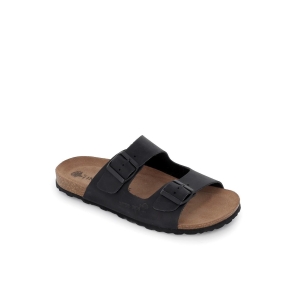 Sandalias BIO hebillas con pala negra hombre Negro 2