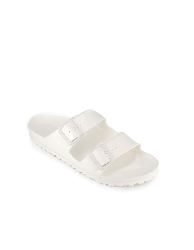 Sandalia suela EVA hebillas mujer blanco