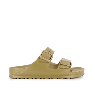 Sandalia abierta dos hebilla y suela EVA hombre dorada