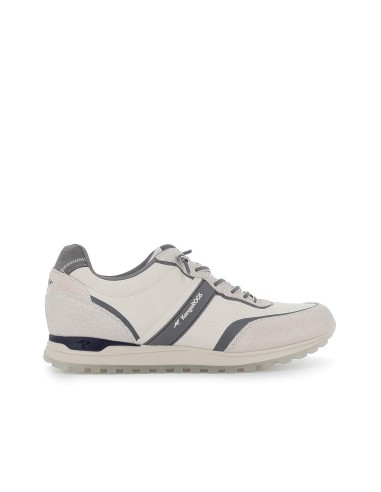 Deportivas piel cordones elasticos hombre blanco