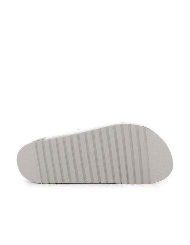 Sandalia diario piel y suela corcho EVA mujer blanca Blanco