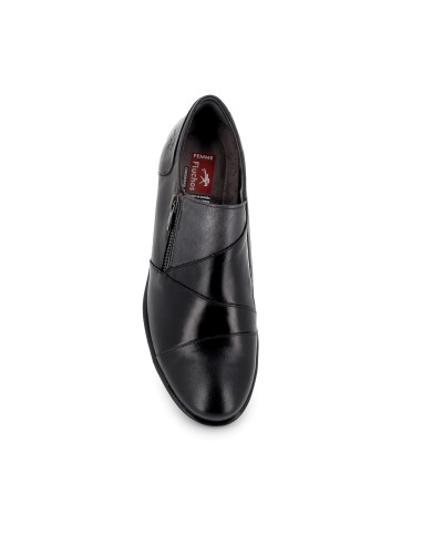 Botín de tacón medio piel negro mujer cómodo