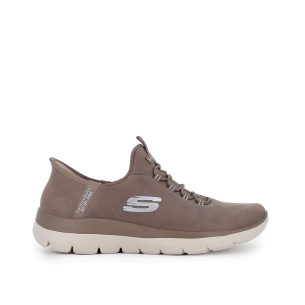 Sneakers deportivo Slip-Ins cordon elastico mujer marron