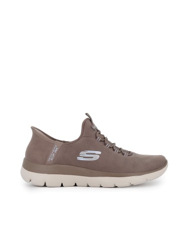 Sneakers deportivo Slip-Ins cordon elastico mujer marron