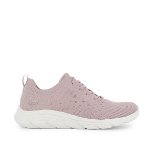 Sneakers textil con cordones mujer rosa