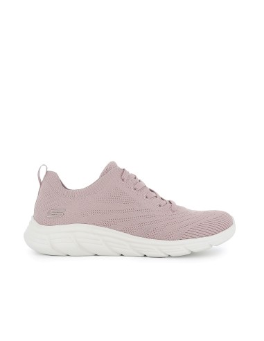 Sneakers textil con cordones mujer rosa