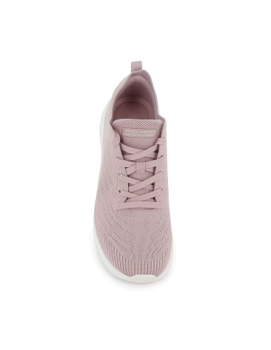 Sneakers textil con cordones mujer rosa