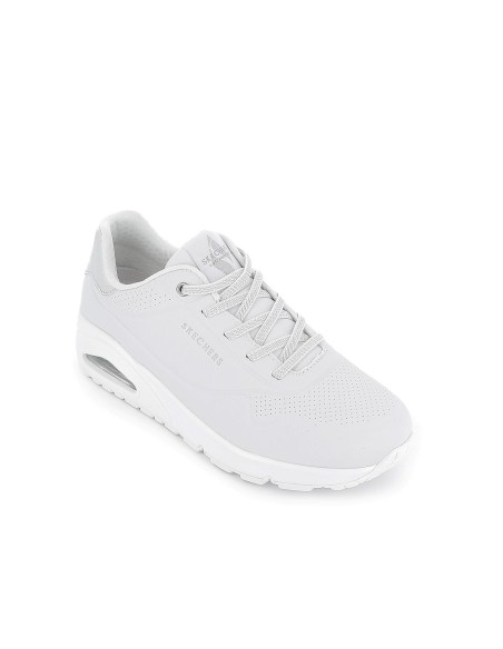 Sneakers cordones mujer camara de aire blancos