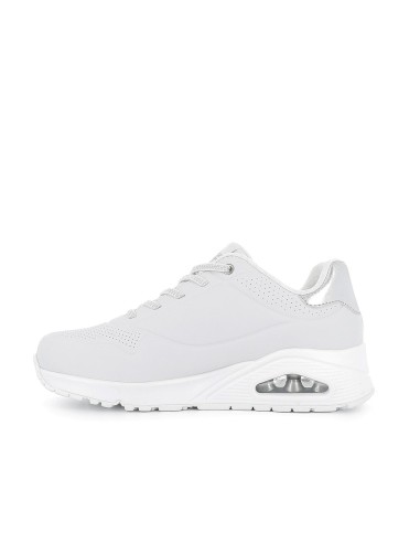 Sneakers cordones mujer camara de aire blancos