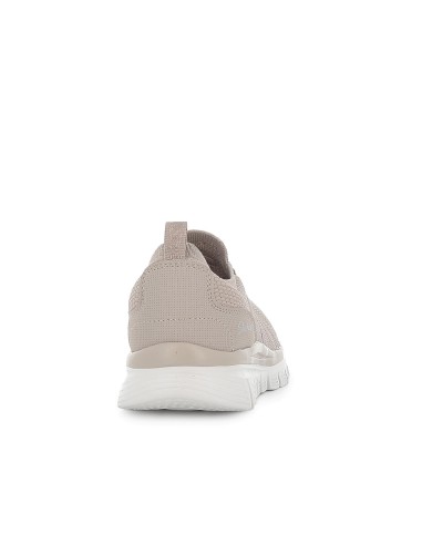 Deportivas comodas cordones elasticos entrelazados mujer taupe