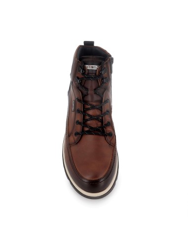 Bota piel cordones y cremallera refuerzo hombre cuero