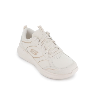 Deporte cómodo cordones mujer marfil 2