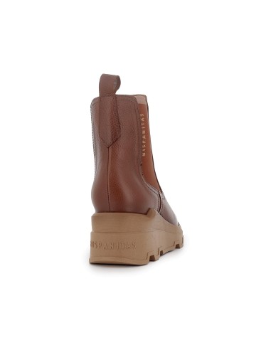 Botin chelsea cuña ligera piel mujer cuero