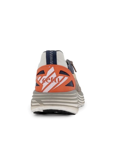 Deportivas piel serraje y elasticos suela volumen hombre azul