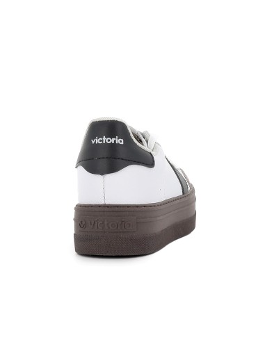 Deportivo piel contraste puntera cordones suela volumen blanco