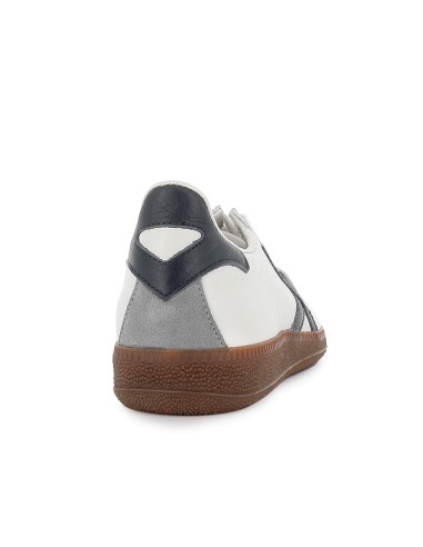 Deportiva tenis piel y serraje hombre blanca