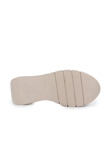 Botin piel ante cordones originales cuña mujer negro