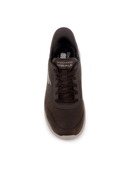 Sneakers casuales manos libres con amortiguacion hombre marrón