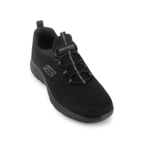 Zapatilla deporte cordones cómoda tipo calcetin hombre negro 2