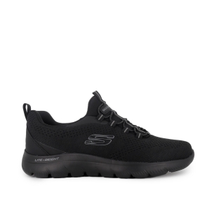 Zapatilla deporte cordones cómoda tipo calcetin hombre negro