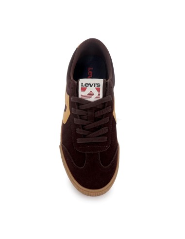 Deportivas detalles contraste y cordones para hombre marrones