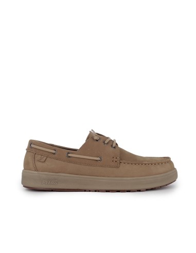 Nautico casual piel serraje hidrofuga hombre beige